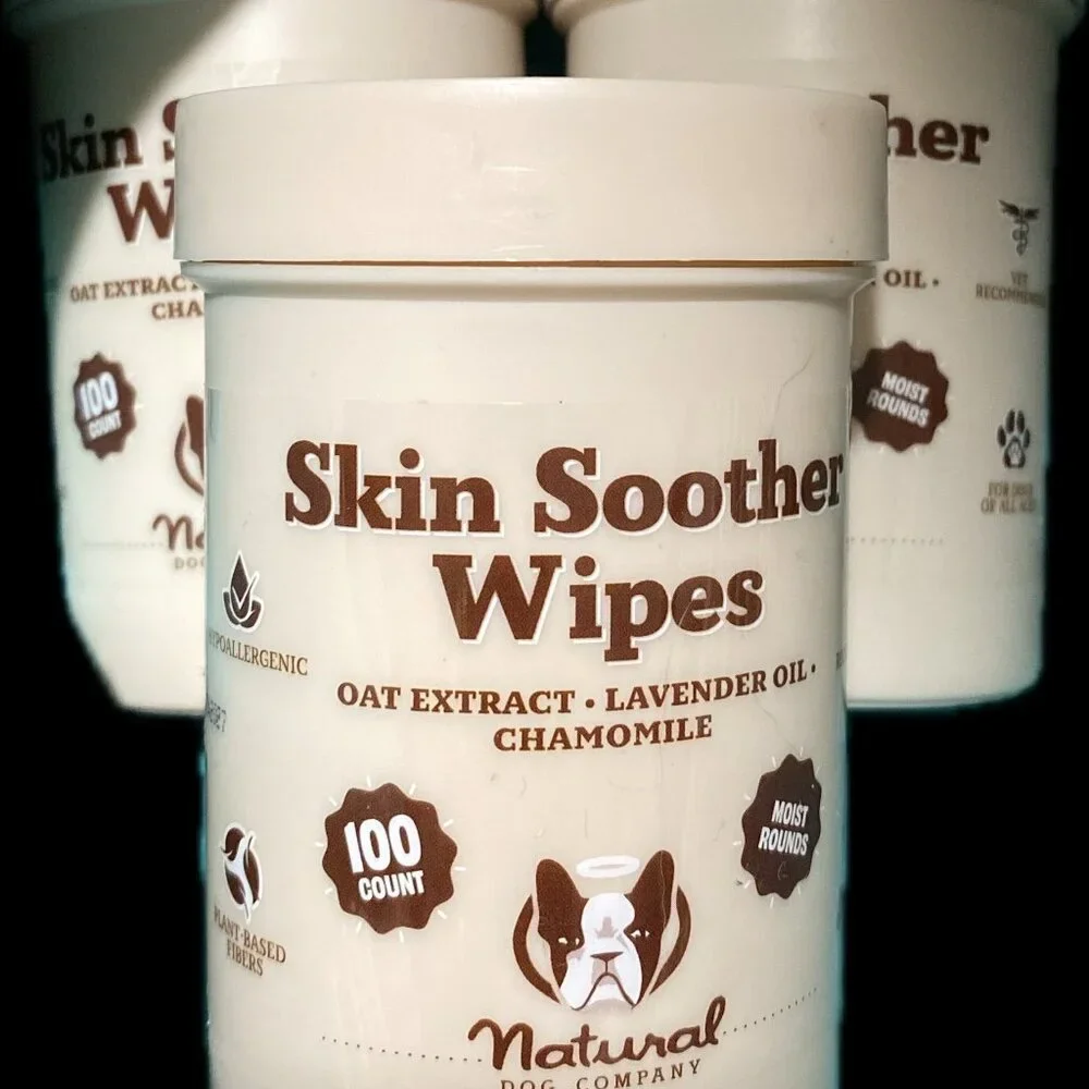 Natural Dog Company Skin Soother Wipes 3-pack